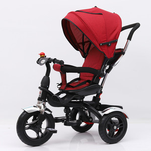 <span class=keywords><strong>Tricycle</strong></span> pour bébé en gros / <span class=keywords><strong>Tricycle</strong></span> 4 en 1 pour enfants / <span class=keywords><strong>Tricycle</strong></span> poussette 4 en 1 pour bébé avec poignée <span class=keywords><strong>de</strong></span> poussée à rotation à 360 degrés - Product Image 4