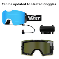 Système de verrouillage latéral magnétique pour lunettes de ski/snowboard homme/femme, anti-buée, protection UV 100%, personnalisable pour le ski et la motoneige
