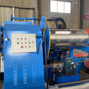 5 톤 유압 금속 스트립 Uncoiler 아연 도금 강철 코일 Decoiler 자동차 Ag 패널 uncoiler 지붕 타일 성형 기계 - Product Image 6