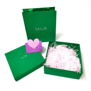 Boîte et boîte de papier de bijoux vert de logo personnalisé pour l'emballage de bijoux d'habillement - Product Image 5