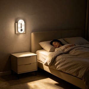 Lampe de nuit LED moderne GL-W128, luminosité réglable, lampe à brancher, faible consommation d'énergie, lumière ambiante protectrice pour les yeux, maison, hôtel - Product Image 2
