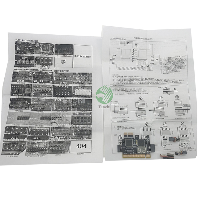 TL611 TL631 Pro Universal Laptop and PC PCI PCI-E Mini PCI-E LPC Motherboard Diagnostic Analyzer Tester Debug Cards