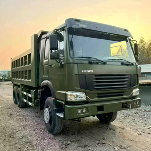 Camión Volquete Diésel Euro 3 6x4 de 10 Ruedas Usado Howo Sinotruk con Suspensión Neumática, Volante a la Izquierda, Carga >50T, 351-450HP en Venta - Product Image 1