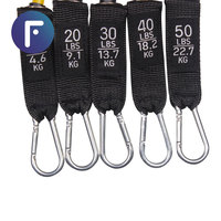 FDM-Corde De tracción De látex Natural para el hogar, bandas De resistencia De 150Lbs, 11 unidades, juego De tubos con asas