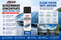 FIBSHIELD 200ml Concentrado Limpiaparabrisas al por Mayor de Secado Rápido para el Mercado Automotriz