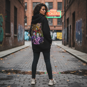 Felpe e Maglioni da Donna Personalizzati in Maglia Stampata Casual Nera 300g - Product Image 3