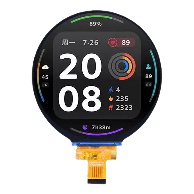4 Inch IPS TFT LCD Module MIPI Interface Smart Watch Circular 720xRGBx720 Resolution Normally Black Touch Screen Smart Display