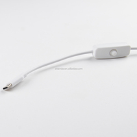 Kabel Data USB C On/Off terlaris pengisian daya Cepat pria ke Wanita ekstensi Smart Switch kompatibel dengan printer komputer Android