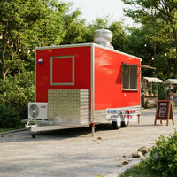 Camion de restauration mobile vintage certifié DOT CE pour café, panini, crêpes et glaces pilées, à vendre aux États-Unis et en Europe