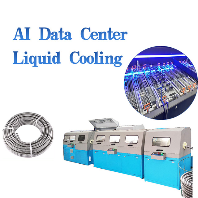 Automatic Corrugated Metal Pipe Four Molding Production Line Machine with Laser Welding for AI Server Data Center Liquid Cooling