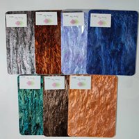 Vente en gros de feuilles acryliques en plexiglas blanc nacré effet marbre PMMA motif 3 mm