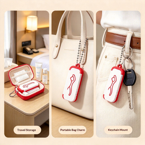 Boîte à fil dentaire coulissante imprimée en 3D, porte-clés, étui de rangement portable pour bâtonnets de fil dentaire, réutilisable - Product Image 4
