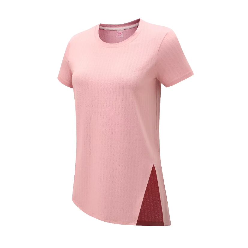 Customizable Women's Active Tops Breathable Lightweight Quick Dry Yoga Shirts Asymmetrical Design Crossed Side Stretch Loose Fit