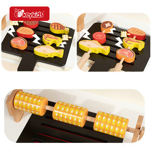Juguete Educativo Montessori de Madera para Niños, Juguete de Pizzería Imaginativa con Ingredientes y Personajes W10L112 - Product Image 6