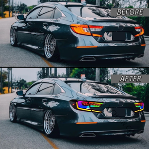 Tự động LED Đèn hậu lắp ráp cho Honda Accord 10th Gen 2018-2022 RGB đuôi ánh sáng DRL với tuần tự lần lượt đèn tín hiệu 18-22 - Product Image 2