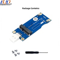 Konektor USB 2.0 Tipe-A ke Modul Nirkabel Mini PCIe PCI-E MPCIe dengan Satu Slot Kartu SIM untuk Modem GSM 3G 4G LTE WWAN