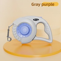 Laisse de traction rétractable automatique portable pour chiens, chats et petits animaux, en ABS durable, avec poignée ergonomique pour soulager la pression sur la main