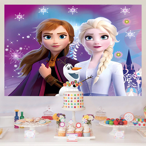Decorazioni per Feste a Tema Frozen con Elsa e Anna, Banner Principessa Elsa per Compleanni e Matrimoni - Product Image 2