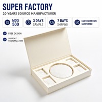 HuanXing Luxuriöses Beige Tee-Geschenkbox-Set mit Individuellem Logo, Klappdeckel und Inneren Trennwänden für Tee-Kuchen-Geschäftsgeschenkverpackung