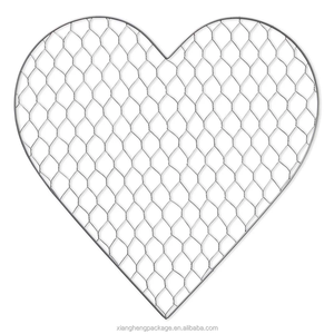 Bán buôn trái tim và vòng dây vòng hoa khung <span class=keywords><strong>Net</strong></span> hoa bao bì tình yêu hình dây vòng hoa trái tim cho tuyệt đẹp bó hoa trình bày - Product Image 1