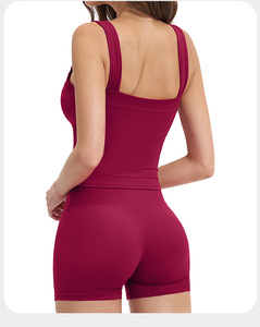 Ensemble de yoga personnalisé pour femmes, 7 pièces, vêtements de sport, spandex/nylon, respirant, séchage rapide, haut à manches longues, legging taille haute, ensemble de yoga - Product Image 5