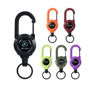 Biểu Tượng Tùy Chỉnh Ngoài Trời Móc Chìa Khóa Ba Lô Dây Thép Sợi Dây Kính Thiên Văn Cho Khóa Chống Mất Tay Dây Huy Hiệu Reel Cho Khóa Chìa Khóa - Product Image 2