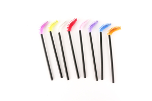 Brosse à cils et sourcils jetable à manche solide et flexible du fabricant, brosse de nettoyage personnalisée pour cils et sourcils - Product Image 3