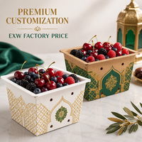 Boîte en carton kraft ventilée sur mesure à parois profondes pour fruits, baies, cerises, champignons – Vente en gros