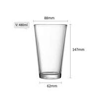 Ensemble de verres à vin classiques de golf Blotus modernes de 16 oz, verrerie de restaurant