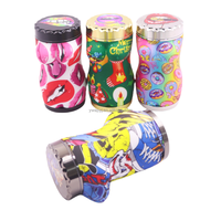 Broyeur de luxe pour femmes, design Kiss, pour boutique de fumeurs, logo personnalisé avec boîte de présentation, accessoires pour broyeur à tabac