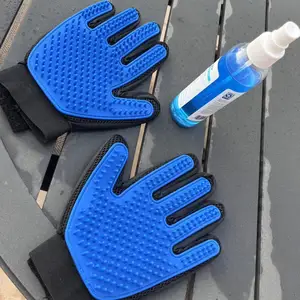 Pet Brush Glove Hair Removal Gloves Bathing Massage Brushes Pet Care Grooming Cleaning Gloves For Pet Dog Cat