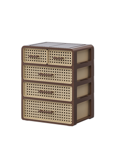 Estilo vintage Multi-Layer Injeção plástico tipo gaveta caixa de armazenamento Dustproof Underwear Organizador Gabinete para Quarto - Product Image 4