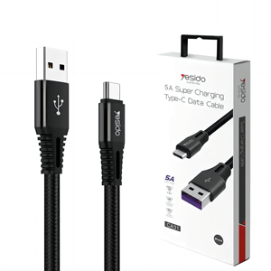 Cable de carga QC 3 pies 4 pies, supercargador de nailon trenzado <span class=keywords><strong>5A</strong></span> tipo C, Cable de datos <span class=keywords><strong>Usb</strong></span> - Product Image 1