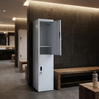 Casier en acier à 2 portes pour lycéens, casiers métalliques, armoire métallique personnalisée