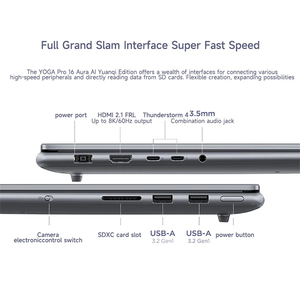 โน้ตบุ๊กธุรกิจส่วนบุคคล New YOGA Pro 16 Ultra7-255H 32GB 1TB GeForce RTX5060 หน้าจอ OLED 16 นิ้ว 2.8K 120Hz แบบไม่สัมผัส  ซีพียู Core Ultra7 - Product Image 6