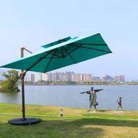 Mobilier de jardin Double auvent parapluie Cantilever grand Parasol Patio parapluies de luxe pour plage et hôtel