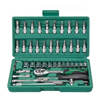 Elehand – Kit d'outils de réparation automobile en acier CRV, 216 pièces, avec clé à cliquet et clés à molette, pour garage et atelier