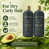 Shampooing et après-shampooing naturels en gros, nourrissants, brillants, lissants, à l'huile d'avocat et à l'acide hyaluronique, sans sulfate