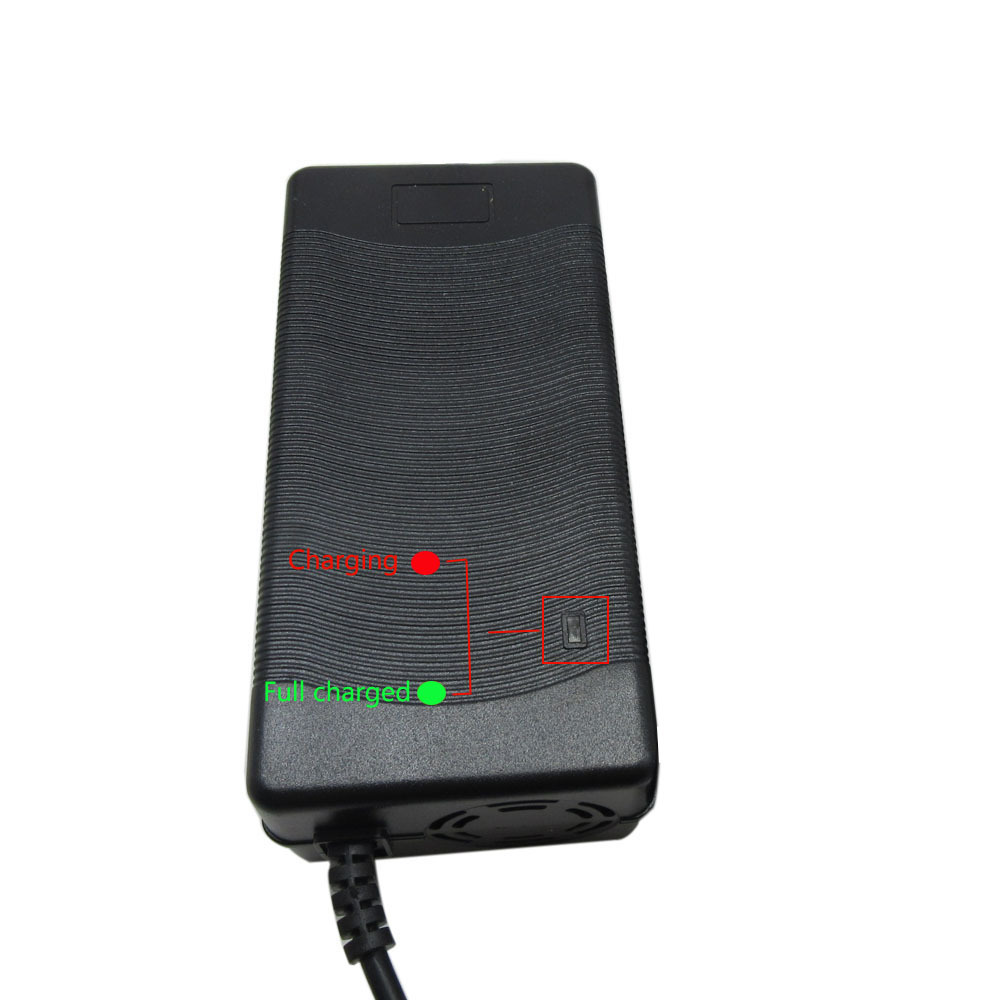 Chargeur 54,6V 2A Pour Scooter électrique – Connecteur 3 Broches, Compatible 48V Lithium