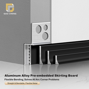 Rodapié Moderno de Aleación de Aluminio Empotrado Oculto Tipo Yeso Universal <span class=keywords><strong>para</strong></span> <span class=keywords><strong>Esquinas</strong></span> de Pared de Hotel - Product Image 1