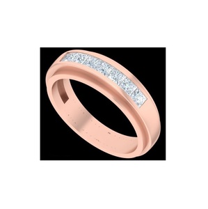 Anillo de Compromiso y Boda de Lujo para Mujer, con Diamante CVD Cultivado en Laboratorio, Corte Brillante, Biselado, Chapado en Oro sobre Plata de Ley, Estilo Vintage - Product Image 1