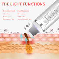 Appareil multifonctionnel OEM chauffant anti-imperfections pour le visage, spatule de peeling, grattoir facial, nettoyeur de pores, exfoliant sonique ultrasonique pour la peau