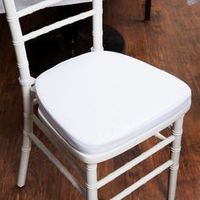 Coussins de chaise Chiavari en cuir PU et tissu, plusieurs couleurs, vente en gros, pour événements de mariage