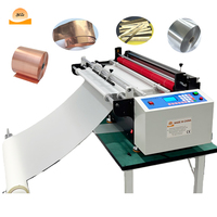 Máquina Automática de Corte de Rollo a Lámina de Metal para Computadora, Personalizada, con PLC, Pequeña, Ligera, para Rebobinado y Corte de Papel de Aluminio