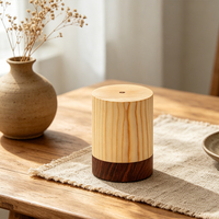 Lampe tactile en bois créative, haute, avec lumière ambiante LED, lampe de table moderne sans fil pour la chambre à coucher, le bureau, la décoration de restaurant