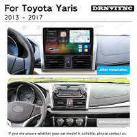 Autoradio 10,36 pouces 2K pour Toyota Yaris Vios XP150 2013-2017, écran tactile sans fil CarPlay, Android 14, 8 cœurs UIS7865