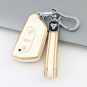 Étui de protection souple en TPU pour clé de voiture Volkswagen Golf 8 Lamando Id4x 36 L Crozz T0URAN <span class=keywords><strong>VW</strong></span> Anneaux Porte-clés Sac Accessoires - Product Image 3