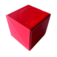 Boîte de bloc-notes mémo en papier kraft carré pliable personnalisée avec impression promotionnelle, avec porte-stylo