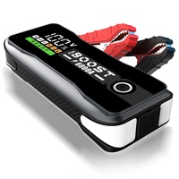 Démarreur de voiture 6000A 27000mAh, booster de batterie PD65W, batterie externe portable avec affichage numérique pour démarrage d'urgence de véhicule