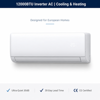 AC Split Inverter 12000BTU untuk Dinding, Pompa Panas, Penggunaan Kantor & Komersial, Grosir, OEM, ODM, Bersertifikasi CE
